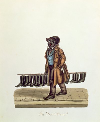 Der Stiefelputzer, um 1840 von Nicolino Calyo