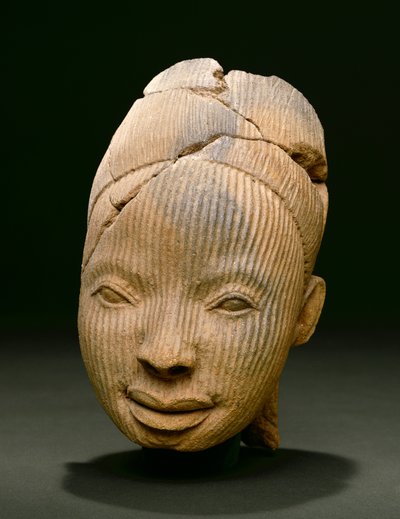 Kopf einer Figur, Owo (Terrakotta) von Nigerian