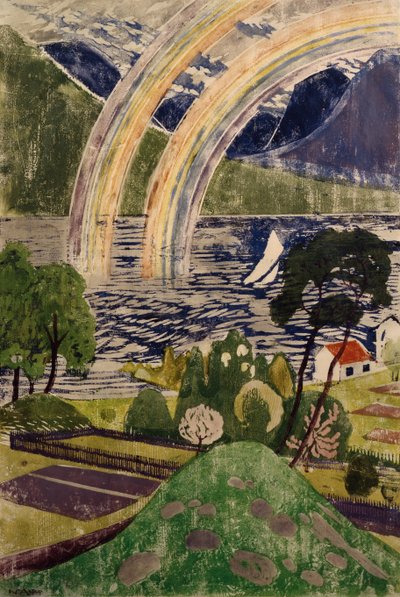 Großer Regenbogen von Nikolai Astrup