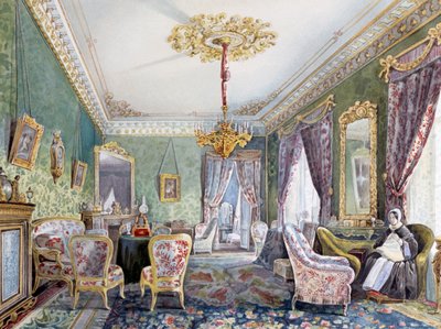 Heiminterieur in St. Petersburg von Nikolai Ivanovich Tichobrazov