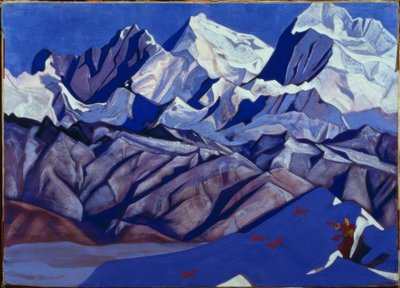 Rote Pferde von Nikolai Konstantinowitsch Roerich