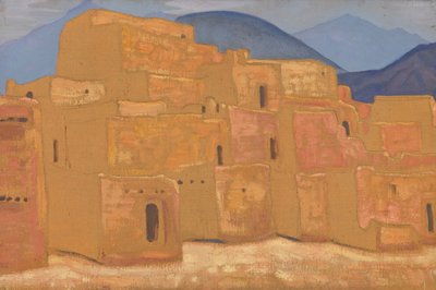 Taos Pueblo, New Mexico, ca. 1921 von Nikolai Konstantinowitsch Roerich