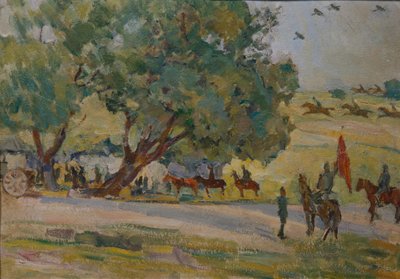 Manöver in der Nähe von Moskau, 1930-1933 von Nikolai Pavlovich Ulyanov