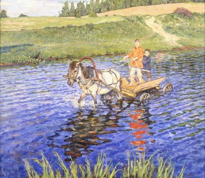 Flussüberquerung von Nikolai Petrovich Bogdanov Belsky