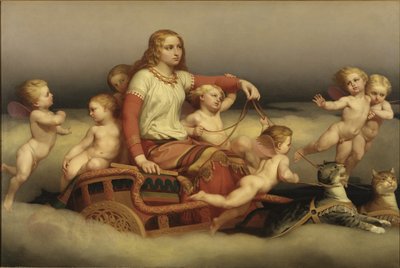 Freja sucht ihren Ehemann, 1852 von Nils Blommer