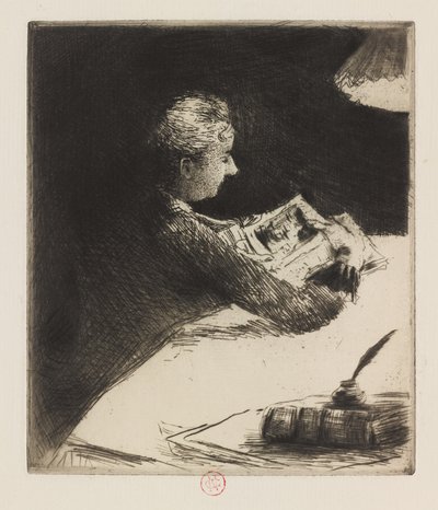 Lesen bei Nacht von Norbert Goeneutte