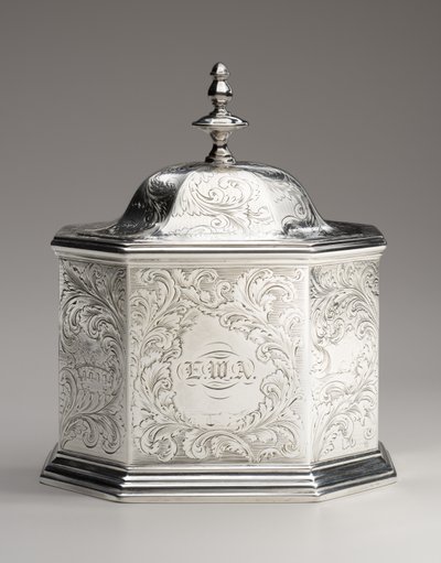 Teedose, 1845 von Obadiah Rich