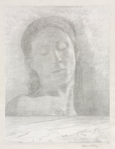Geschlossene Augen von Odilon Redon