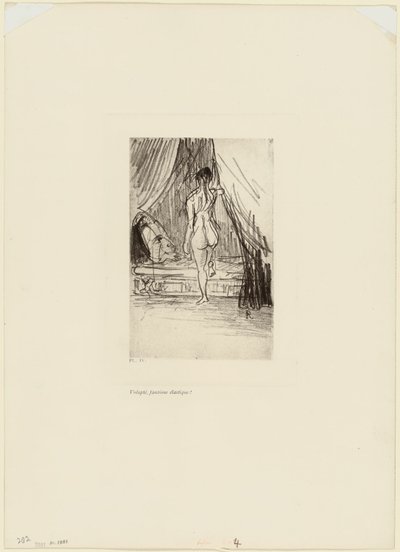 Vergnügen, elastisches Phantom!, Platte 5 von 9 von Odilon Redon