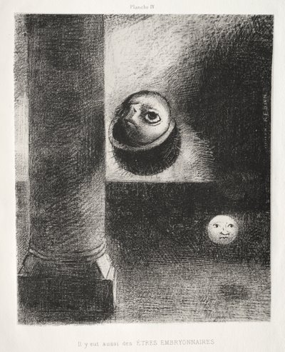 Es gab auch embryonale Wesen von Odilon Redon