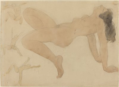Studien von nackten Tänzern von Odilon Roche