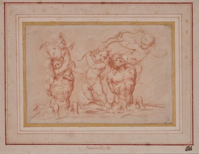 Tritonen und Putti von Odoardo Fialetti
