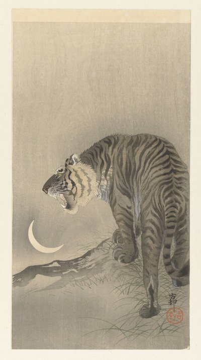 Brüllender Tiger von Ohara Koson