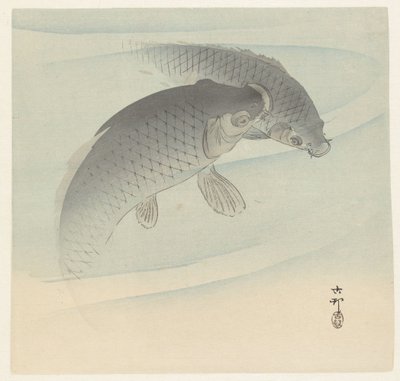 Zwei Karpfen von Ohara Koson