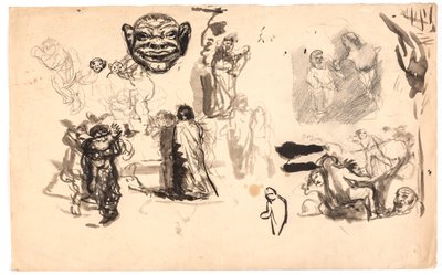 Figuren- und Kompositionsstudien von Oluf Hartmann
