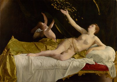 Danaë und der Goldregen von Orazio Gentileschi