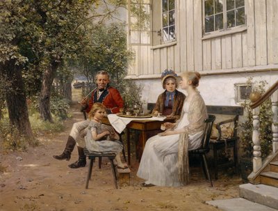 Im Garten von Oscar Arnold Wergeland