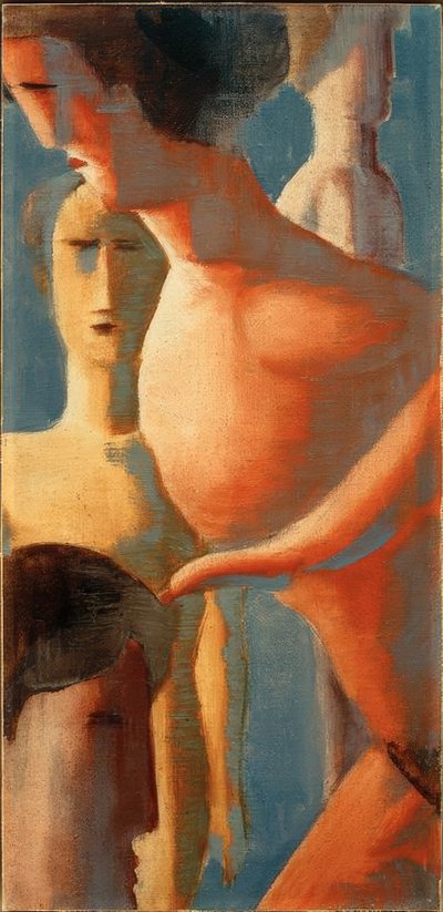 Kleine Komposition II, Gelbrote Gruppe von Oskar Schlemmer