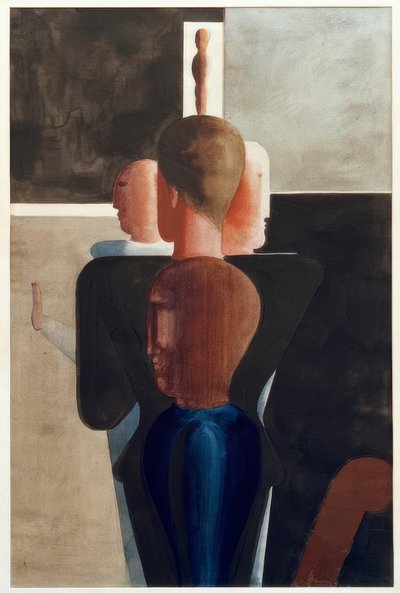 Konzentrische Gruppe im Raum von Oskar Schlemmer