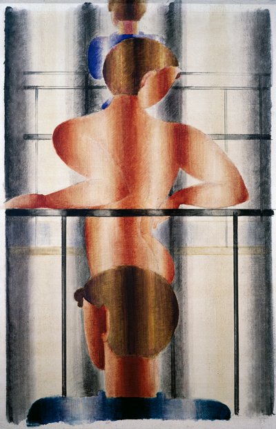 Geländerszene von Oskar Schlemmer