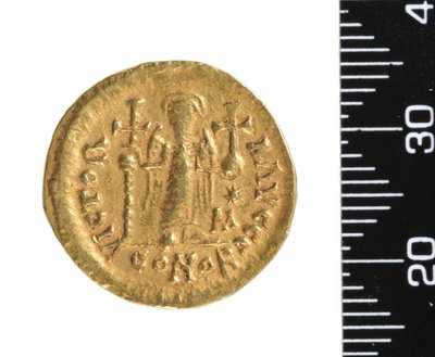 Münze (Rückseite) ca. 534-548 von Ostrogothic Ostrogothic