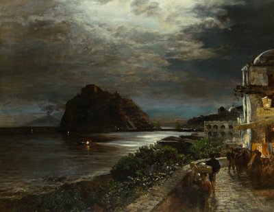 Das aragonesische Schloss Ischia von Oswald Achenbach