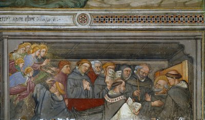 Der Tod des heiligen Augustinus von Ottaviano Nelli