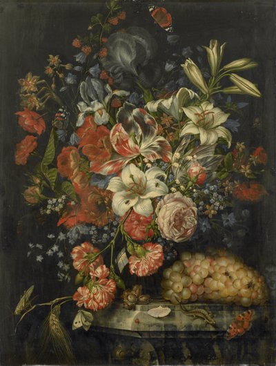 Stillleben mit Blumen und Früchten von Ottmar Elliger (I)