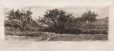 Dächer und Bäume, 1879 von Otto H. Bacher