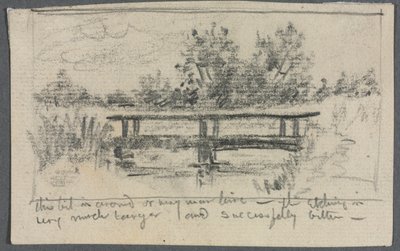 Die Brücke, Schleissheim von Otto H. Bacher