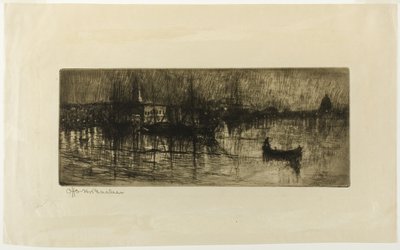 Regnerische Nacht von Otto Henry Bacher