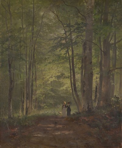 Waldinneres mit Staffage von Otto Seitz