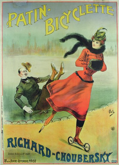 Poster, das Rollschuhe bewirbt von Pal