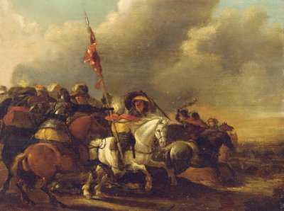 Ein Kavalleriegefecht von Palamedes Palamedesz