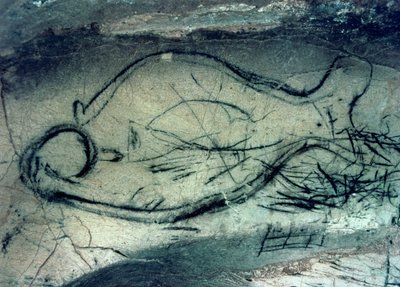 Marinefigur, Paläolithikum (ca. 40000-12000 v. Chr.) (Foto) von Paleolithic Paleolithic