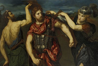 Perseus bewaffnet von Merkur und Minerva von Paris Bordone