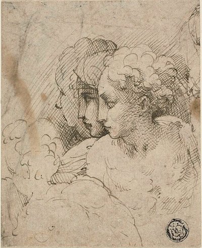 Weibliche Köpfe von Parmigianino