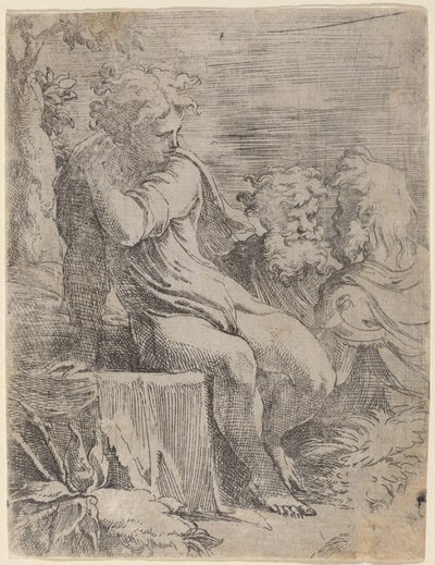 Der Junge und zwei alte Männer von Parmigianino