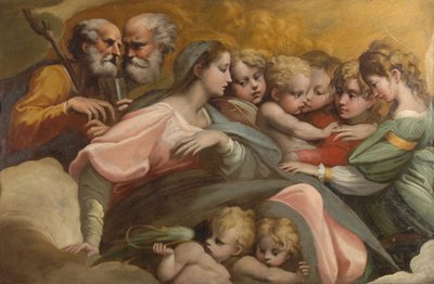 Die mystische Hochzeit der heiligen Katharina, ca. 1524 von Parmigianino