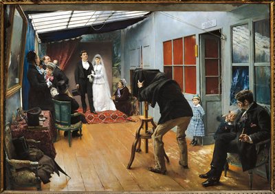 Hochzeit beim Fotografen von Pascal Adolphe Jean Dagnan Bouveret