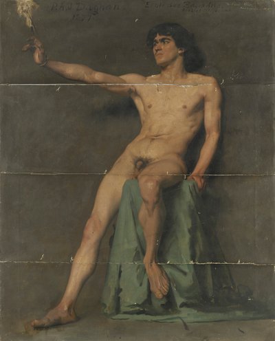 Studie eines männlichen Aktes von Pascal Adolphe Jean Dagnan Bouveret