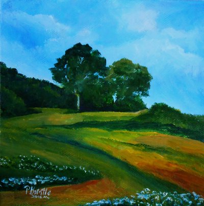 Bleuets vers Thiotte, 2016 von Patricia Brintle