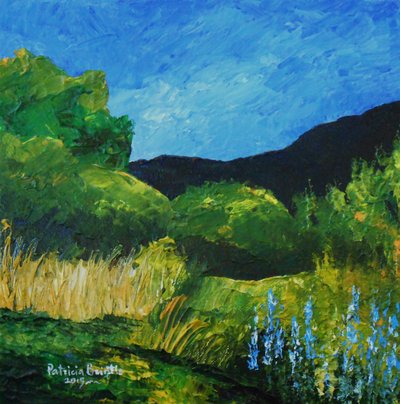 Blaue Lupinen, 2015 von Patricia Brintle