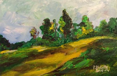 Morgen in Furcy, 2015 von Patricia Brintle