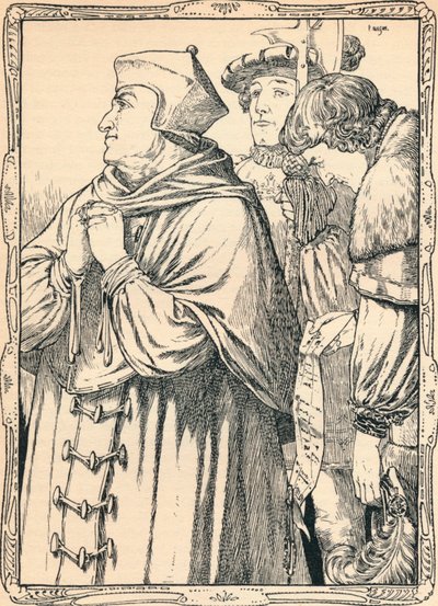 Die Verhaftung von Kardinal Wolsey, 1902 von Patten Wilson