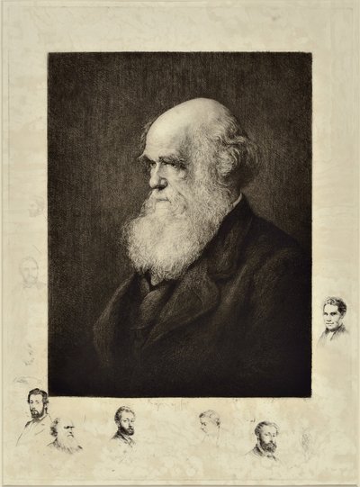 Charles Robert Darwin von Paul Adolphe Rajon