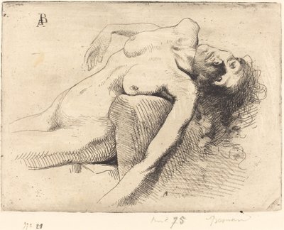 Sterbende Frau La Mourante von Paul Albert Besnard