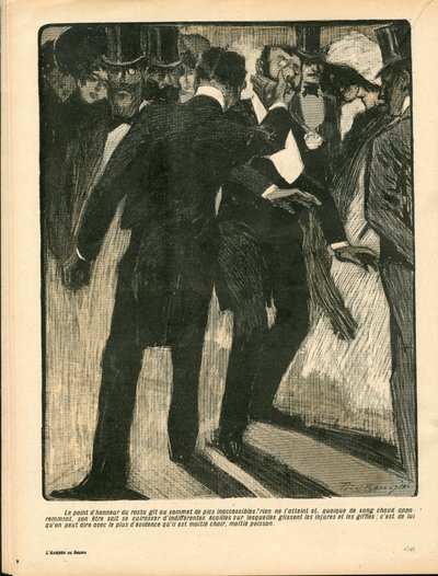 Der Butterteller, Satirisch in Farben von Paul Balluriau