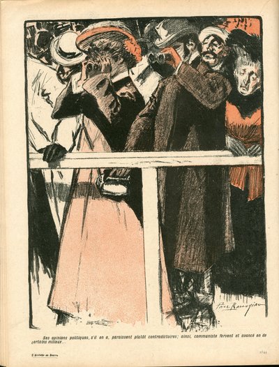 Der Butterteller, Satirisch in Farben von Paul Balluriau