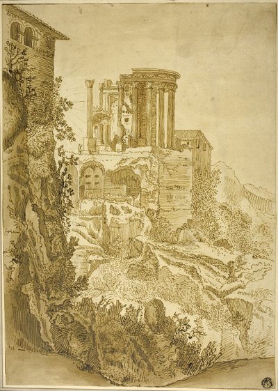 Tempel der Vesta, Tivoli von Paul Bril